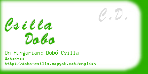 csilla dobo business card